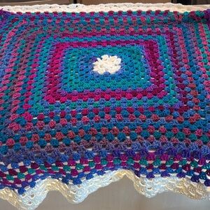 Multicolor Crochet Blanket